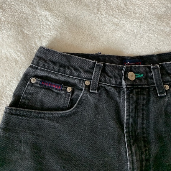 Vintage Tommy Hilfiger • Black Denim Cutoffs - Picture 4 of 5